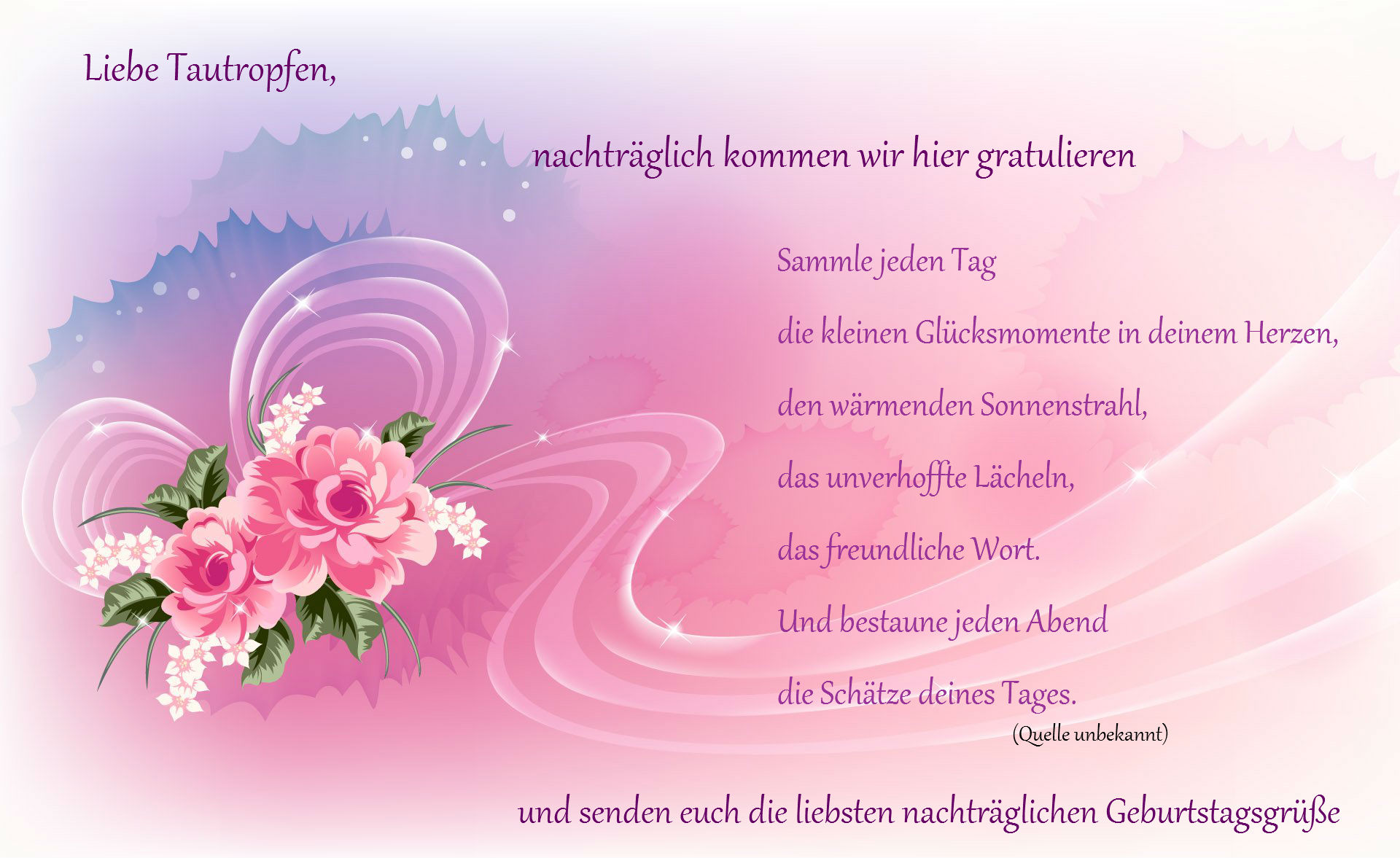 geburtstagsspruch und bilder